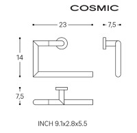 MEDIDAS TOALLERO ARO KUBIC COSMIC